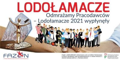 Baner kampanii na rzecz zatrudniania os&oacute;b niepełnosprawnych Lodołamacze 2021